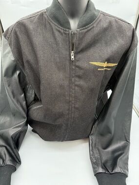 Honda goldwing tersport licensed denim zip jacket embroidered bomber